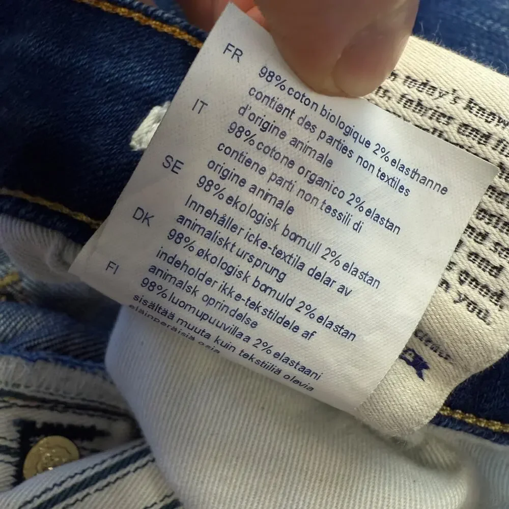Kings of Indigo 34/32 men’s blue denim jeans K. O. I. CHARLES - MID RISE SLIM
